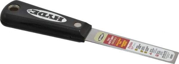 Hyde Tools - 3/4" Wide Steel Putty Knife - Flexible, Nylon Handle, 7-1/2" OAL - Exact Industrial Supply