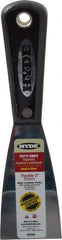 Hyde Tools - 2" Wide Steel Putty Knife - Flexible, Nylon Handle, 7-3/4" OAL - Exact Industrial Supply