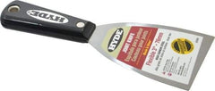 Hyde Tools - 3" Wide Steel Putty Knife - Flexible, Nylon Handle - Exact Industrial Supply