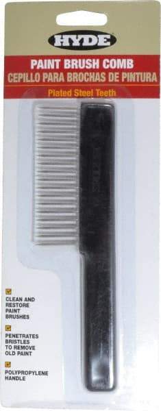 Hyde Tools - 3.8" Wide Brush Comb - Polypropylene & Stainless Steel - Exact Industrial Supply