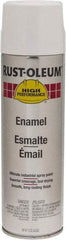 Rust-Oleum - White, 15 oz Net Fill, Gloss, Enamel Spray Paint - 14 Sq Ft per Can, 15 oz Container, Use on Rust Proof Paint - Exact Industrial Supply