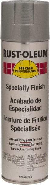 Rust-Oleum - Silver Aluminum, 14 oz Net Fill, Gloss, Enamel Spray Paint - 10 Sq Ft per Can, 14 oz Container, Use on Rust Proof Paint - Exact Industrial Supply