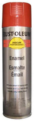 Rust-Oleum - Bright Red, 15 oz Net Fill, Gloss, Enamel Spray Paint - 14 Sq Ft per Can, 15 oz Container, Use on Rust Proof Paint - Exact Industrial Supply