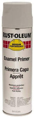 Rust-Oleum - 15 oz Flat Gray Enamel Spray Primer - 14 Sq Ft Coverage - Exact Industrial Supply