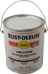 Rust-Oleum - 1 Gal White High Gloss Finish Industrial Enamel Paint - Interior/Exterior, Direct to Metal, <450 gL - Exact Industrial Supply