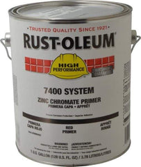 Rust-Oleum - 1 Gal Red Alkyd Enamel Primer - 230 to 435 Sq Ft/Gal, <450 gL Content, Direct to Metal, Quick Drying - Exact Industrial Supply