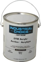 Rust-Oleum - 1 Gal Silver Gray Semi Gloss Finish Alkyd Enamel Paint - Interior/Exterior, Direct to Metal, <250 gL VOC Compliance - Exact Industrial Supply