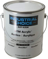 Rust-Oleum - 1 Gal Alumi-NON Semi Gloss Finish Alkyd Enamel Paint - Interior/Exterior, Direct to Metal, <250 gL VOC Compliance - Exact Industrial Supply