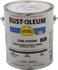 Rust-Oleum - 1 Gal Gray Water-Based Epoxy - 200 to 350 Sq Ft/Gal Coverage, <250 g/L VOC Content - Exact Industrial Supply