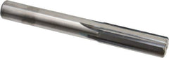 M.A. Ford - 1/2" Solid Carbide 6 Flute Chucking Reamer - Straight Flute, 0.47" Straight Shank, 1-1/2" Flute Length, 4" OAL - Exact Industrial Supply