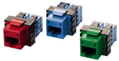 Hubbell - 8 Position, Cat5e Modular Jack - CSA Certified, RoHS Compliant, UL Listed - Exact Industrial Supply