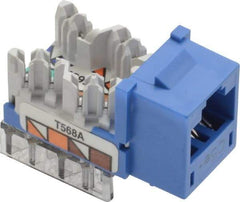 Hubbell - 8 Position, Cat5e Modular Jack - CSA Certified, RoHS Compliant, UL Listed - Exact Industrial Supply