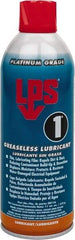 LPS - 16 oz Aerosol Dry Film Penetrant/Lubricant - Clear Yellow, Food Grade - Exact Industrial Supply