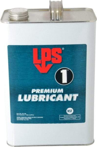 LPS - 1 Gal Bottle Dry Film Penetrant/Lubricant - Clear Yellow, Food Grade - Exact Industrial Supply