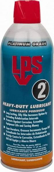 LPS - 16 oz Aerosol Nondrying Film Lubricant - Clear Amber, Food Grade - Exact Industrial Supply