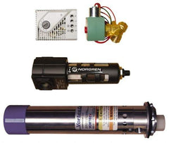 Vortec - 2,500 BTU per Hour, Vortex Enclosure Cooler with Thermostat - 1/2 Inch Diameter, 1/4 NPT Thread, 35 Cubic Ft. per min - Exact Industrial Supply