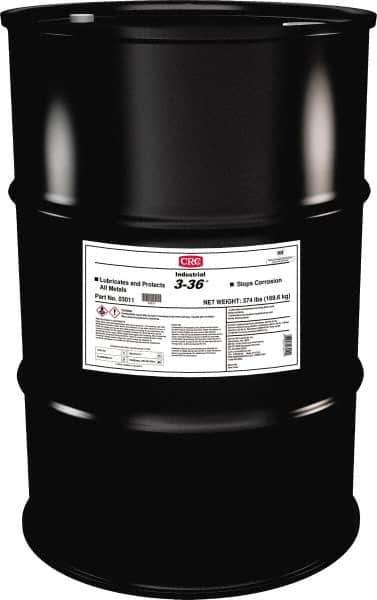 CRC - 55 Gal Drum Nondrying Film Penetrant/Lubricant - Blue/Green & Clear, -50°F to 250°F, Food Grade - Exact Industrial Supply
