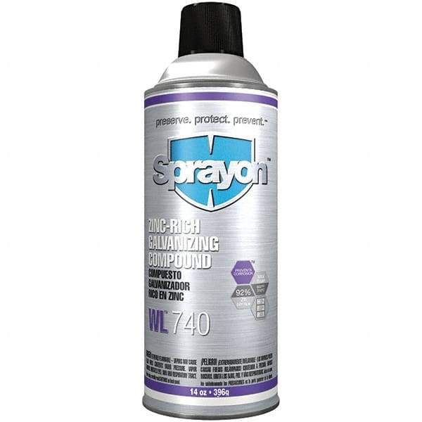 Sprayon - 16 oz Zinc Cold Galvanizing Compound - Comes in Aerosol - Exact Industrial Supply