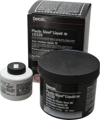 Devcon - 4 Lb Pail Two Part Epoxy - 45 min Working Time, Series Plastic Steel - Exact Industrial Supply