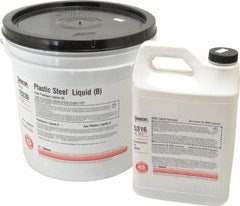 Devcon - 25 Lb Pail Two Part Epoxy - 45 min Working Time, Series Plastic Steel - Exact Industrial Supply