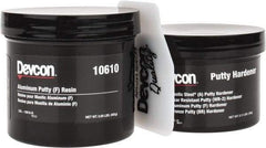 Devcon - 1 Lb Pail Two Part Epoxy - 60 min Working Time, 2,600 psi Shear Strength - Exact Industrial Supply