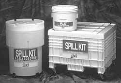 Brady SPC Sorbents - 75 Gal Capacity Oil Only Spill Kit - 95 Gal Overpack Container - Exact Industrial Supply