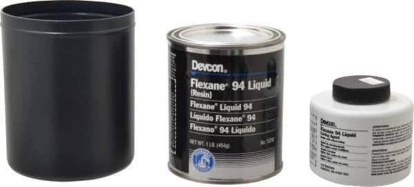 Devcon - 1 Lb Pail Two Part Urethane Adhesive - 10 min Working Time, 2,800 psi Shear Strength - Exact Industrial Supply