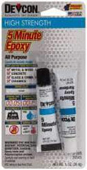 Devcon - 0.5 oz Tube Two Part Epoxy - 4 to 5 min Working Time - Exact Industrial Supply