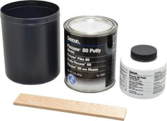 Devcon - 1 Lb Kit Black Urethane Putty - 120°F (Wet), 180°F (Dry) Max Operating Temp, 15 min Tack Free Dry Time - Exact Industrial Supply