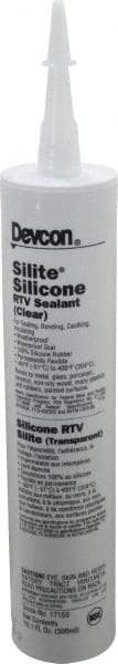 Devcon - 10.3 oz Cartridge Clear RTV Silicone Joint Sealant - -60 to 248°F Operating Temp - Exact Industrial Supply