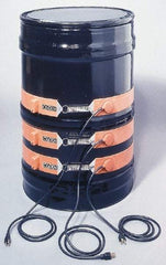 Value Collection - 9-1/2" Wide, 15 Gallon Wrap-Around Drum Heater - 120 Volt, 70°F to 190°F Thermostat Rating - Exact Industrial Supply