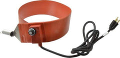 Value Collection - 3" Wide, 5 Gallon Wrap-Around Drum Heater with Thermostat - 120 Volt, 70°F to 425°F Thermostat Rating - Exact Industrial Supply