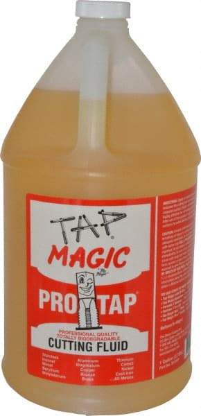Tap Magic - Tap Magic ProTap, 1 Gal Bottle Cutting & Tapping Fluid - Semisynthetic, For Boring, Broaching, Drilling, Engraving, Facing, Milling, Reaming, Sawing, Threading, Turning - Exact Industrial Supply