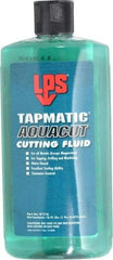 LPS - Tapmatic AquaCut, 16 oz Bottle Cutting & Tapping Fluid - Water Soluble, For Boring, Broaching, Drawing, Drilling, Engraving, Facing, Finishing, Grinding, Milling, Reaming, Sawing, Stamping, Tapping, Threading, Turning - Exact Industrial Supply