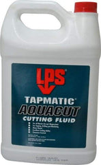 LPS - Tapmatic AquaCut, 1 Gal Bottle Cutting & Tapping Fluid - Water Soluble, For Boring, Broaching, Drawing, Drilling, Engraving, Facing, Finishing, Grinding, Milling, Reaming, Sawing, Stamping, Tapping, Threading, Turning - Exact Industrial Supply