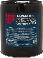 LPS - Tapmatic Natural, 5 Gal Pail Cutting & Tapping Fluid - Straight Oil, For Boring, Broaching, Drilling, Engraving, Facing, Milling, Reaming, Sawing, Tapping, Threading, Turning - Exact Industrial Supply