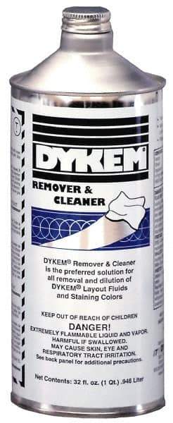 Dykem - Layout Fluid Remover and Thinner - 32 Ounce Bottle - Exact Industrial Supply