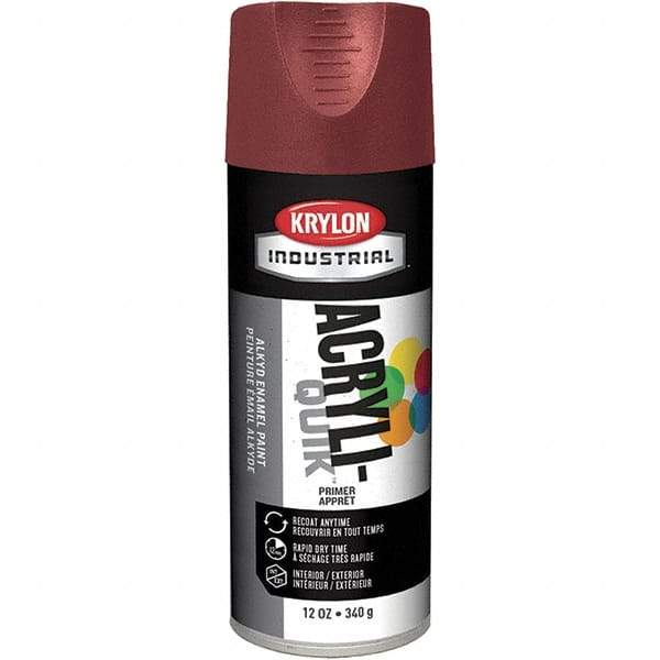 Krylon - 16 oz Ruddy Brown Primer - 15 to 20 Sq Ft Coverage, Direct to Metal, Quick Drying, Interior/Exterior - Exact Industrial Supply
