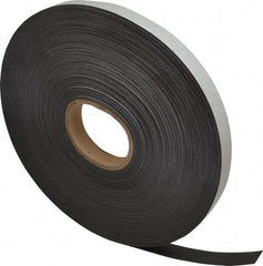 Mag-Mate - 200' Long x 1" Wide x 1/32" Thick Flexible Magnetic Strip - 8 Lb Max Pull Force, 4 Linear Ft/Lb Magnetic Pull Force, Adhesive Back - Exact Industrial Supply