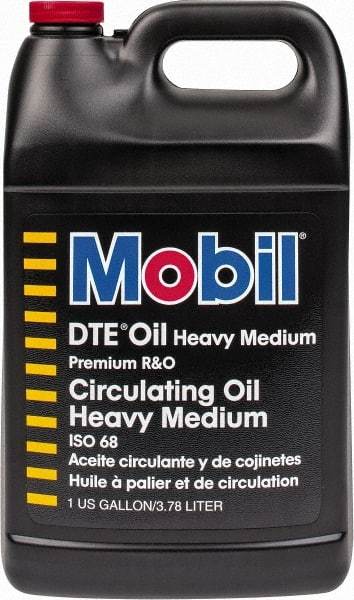 Mobil - 1 Gal Bottle Mineral Circulating Oil - SAE 20, ISO 68, 65.1 cSt at 40°C & 8.7 cSt at 100°F - Exact Industrial Supply