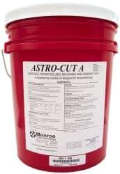 Monroe Fluid Technology - Astro-Cut A, 5 Gal Pail Cutting & Grinding Fluid - Water Soluble, For CNC Milling, Drilling, Tapping, Turning - Exact Industrial Supply