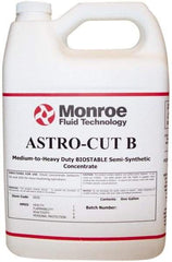Monroe Fluid Technology - Astro-Cut B, 1 Gal Bottle Cutting & Grinding Fluid - Semisynthetic, For CNC Milling, Drilling, Tapping, Turning - Exact Industrial Supply