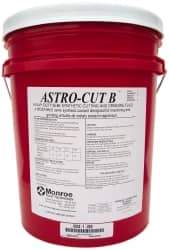 Monroe Fluid Technology - Astro-Cut B, 5 Gal Pail Cutting & Grinding Fluid - Semisynthetic, For CNC Milling, Drilling, Tapping, Turning - Exact Industrial Supply