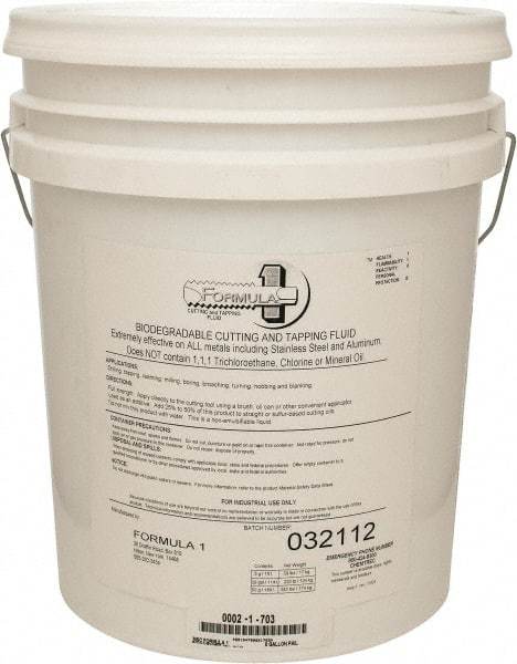 Monroe Fluid Technology - 5 Gal Pail Cutting & Tapping Fluid - Straight Oil - Exact Industrial Supply