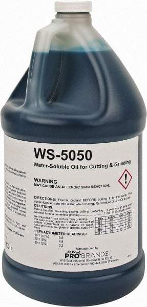Rustlick - Rustlick WS-5050, 1 Gal Bottle Cutting & Grinding Fluid - Water Soluble, For Broaching, CNC Machining, Drilling, Milling - Exact Industrial Supply