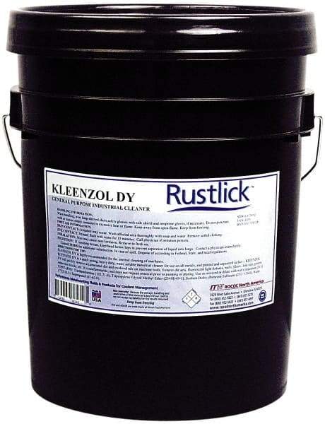 Rustlick - 5 Gal Pail Cleaner - Ferrous Metals, Nonferrous Metals, Sump and General Shop Cleaner - Exact Industrial Supply