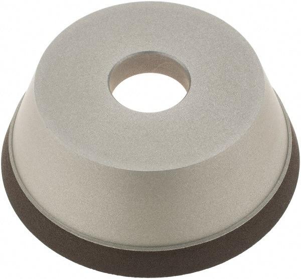 Made in USA - 5" Diam, 1-1/4" Hole Size, 1-3/4" Overall Thickness, 120 Grit, Tool & Cutter Grinding Wheel - Fine Grade, Diamond - Exact Industrial Supply