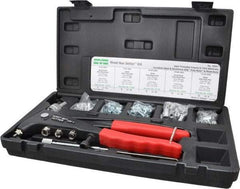 Value Collection - 104 Piece Steel Manual Rivet Nut Tool Kit - #6-32, #10-24" Thread - Exact Industrial Supply