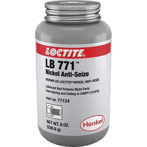 Loctite - 8 oz Can High Temperature Anti-Seize Lubricant - Nickel, -54 to 2,399°F, Silver Colored, Water Resistant - Exact Industrial Supply