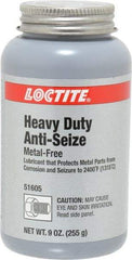 Loctite - 9 oz Can General Purpose Anti-Seize Lubricant - Calcium Fluoride/Graphite, -29 to 2,399°F, Gray, Water Resistant - Exact Industrial Supply
